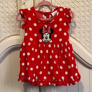 BNWT Red Polka Dot Minnie Mouse Dress